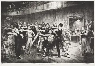 Business Men's Class, by George Bellows, 1916