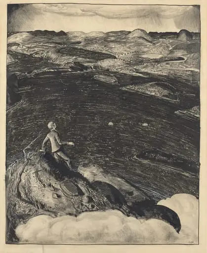 Dancing Town (The Top of the World), by George Bellows