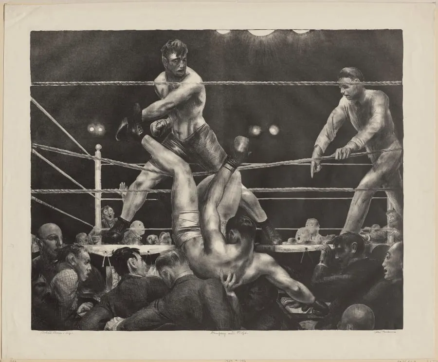 Dempsey and Firpo, by George Bellows, 1924