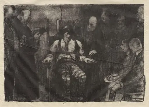 Electrocution, first state, by George Bellows