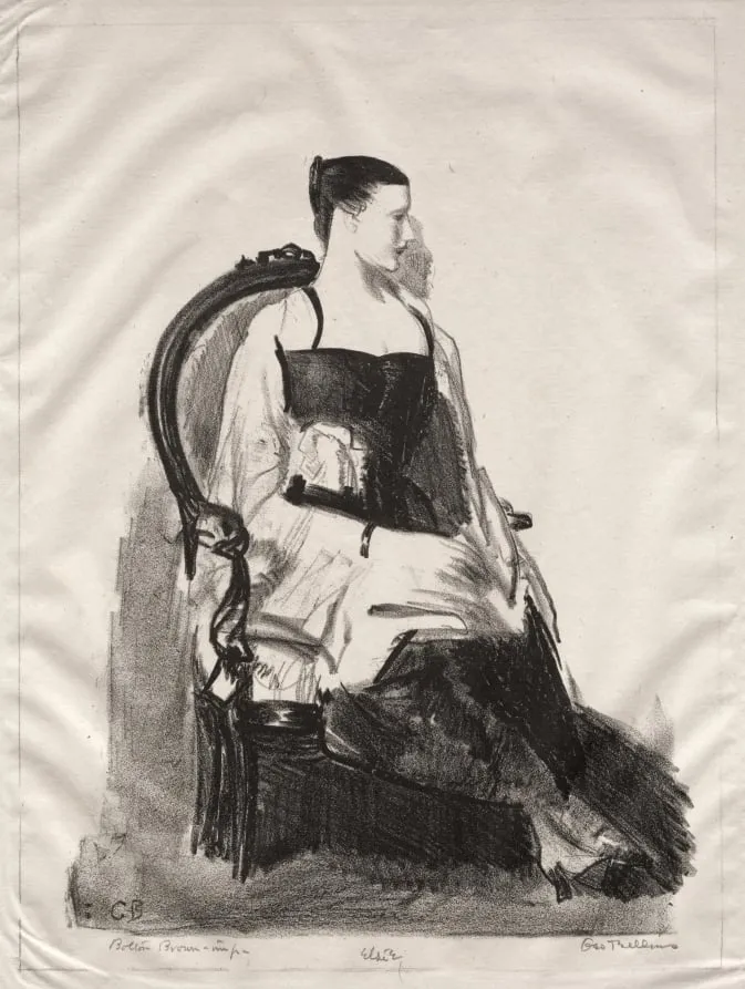 Elsie, Figure, by George Bellows, 1921