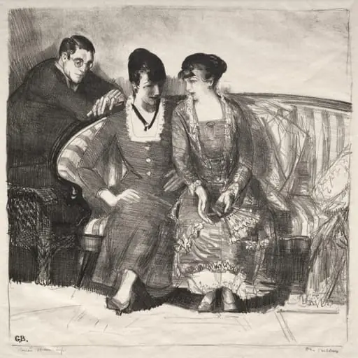 Emma, Elsie and Gene, by George Bellows