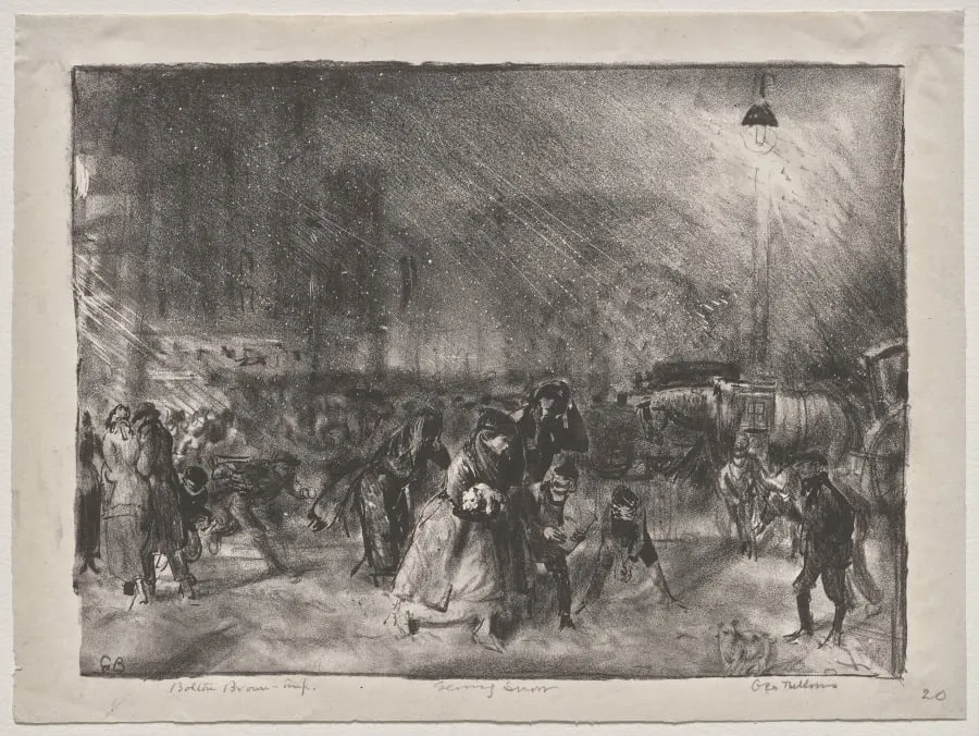 Evening Snow, by George Bellows, 1921