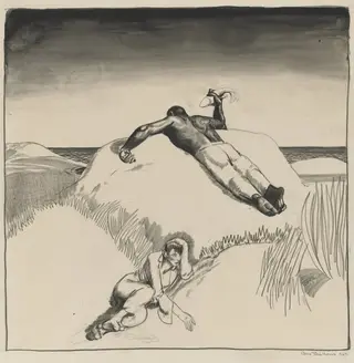 Figures on the Beach