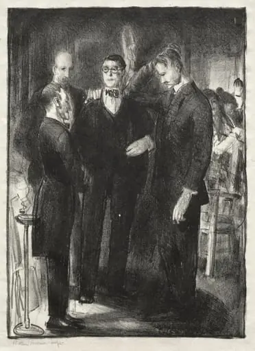Four Friends, second state, by George Bellows