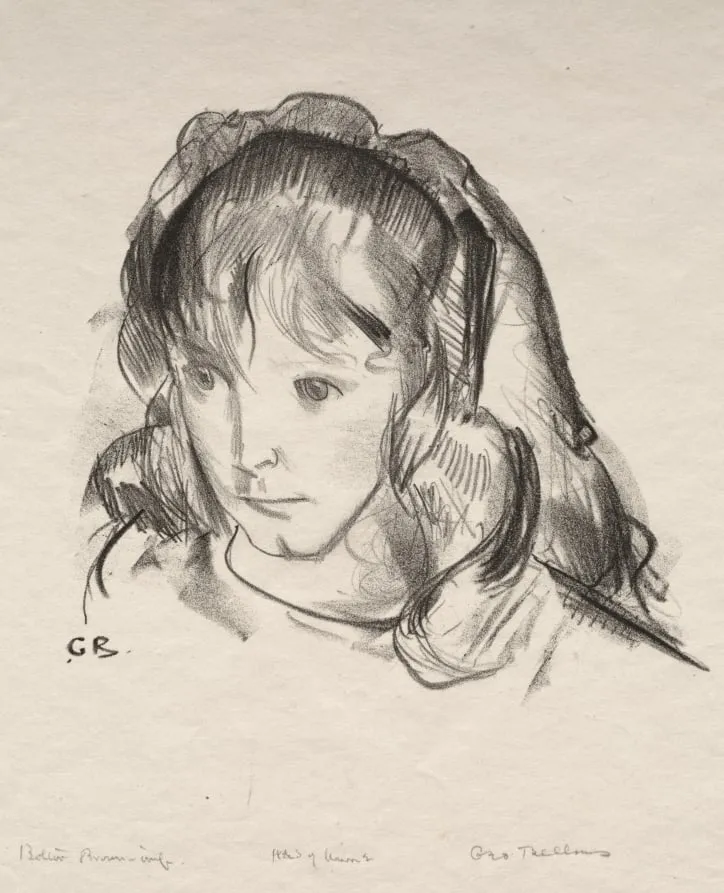 Head of Anne, by George Bellows, 1922