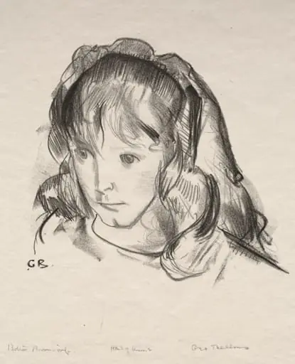 Head of Anne, by George Bellows
