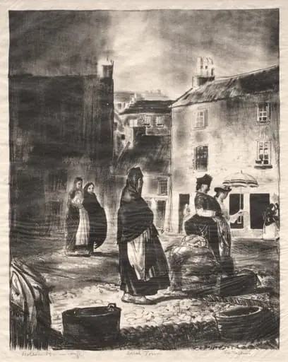 Irish Town, by George Bellows
