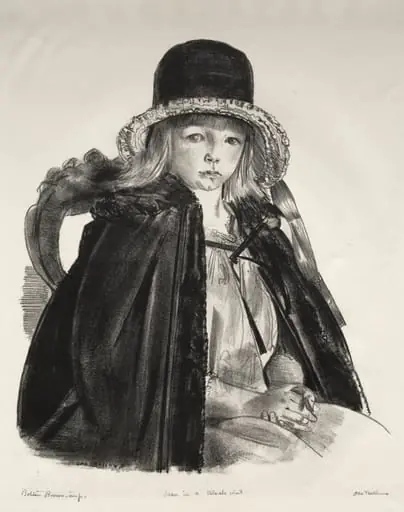 Jean in a Black Hat, by George Bellows