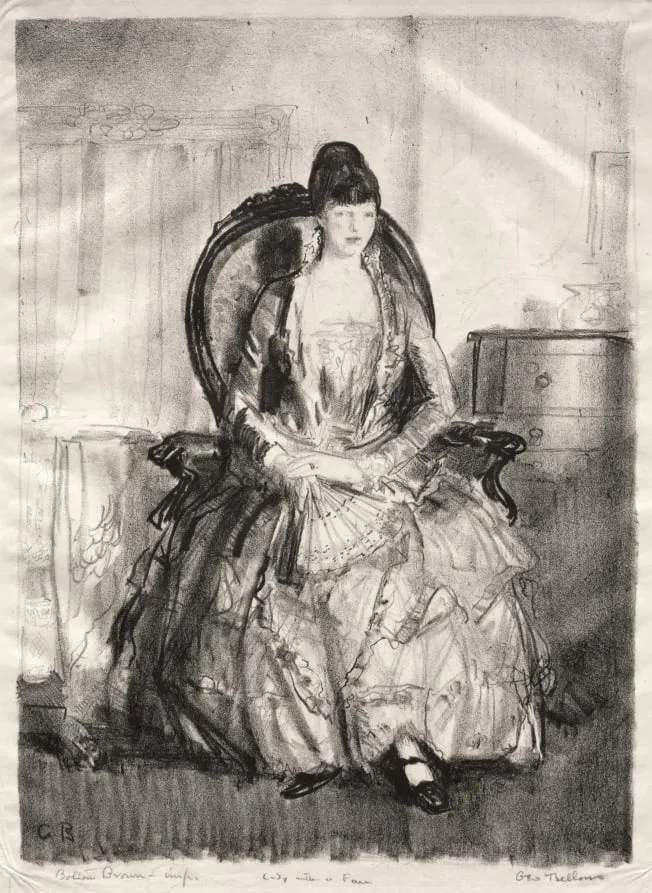 Lady with a Fan, by George Bellows, 1921