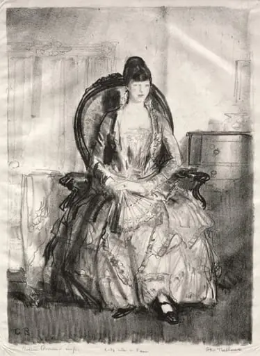 Lady with a Fan, by George Bellows