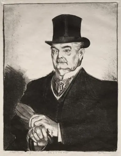 Man in a Silk Hat, by George Bellows