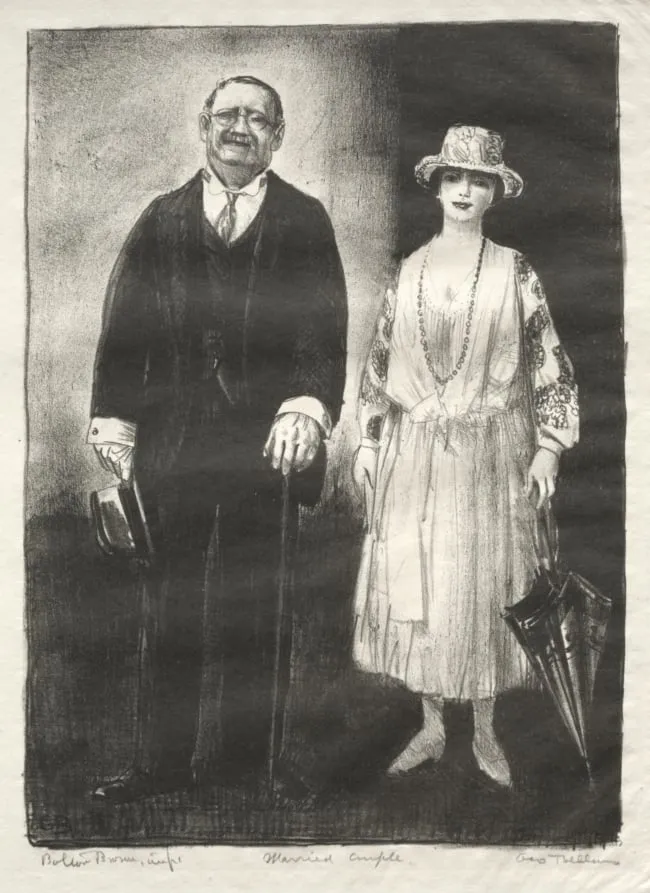 Married Couple, by George Bellows, 1923