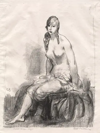 Morning, Nude Sketch, by George Bellows