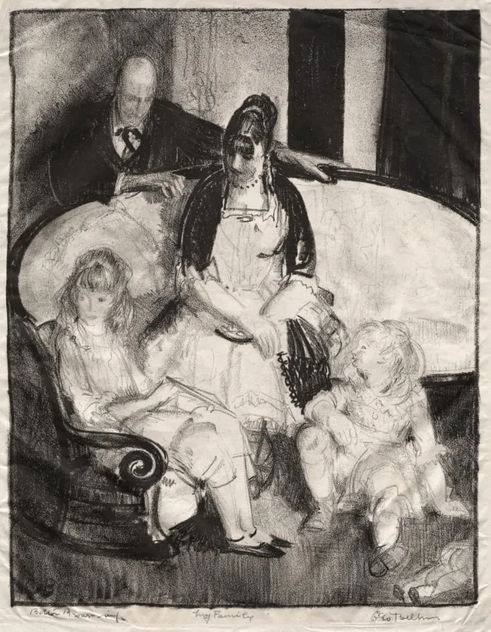 My Family, First Stone, by George Bellows, 1921
