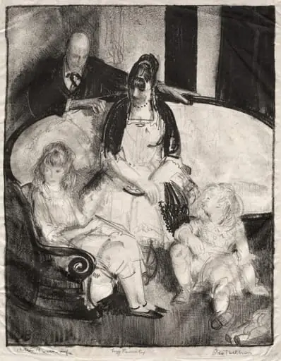 My Family, First Stone, by George Bellows