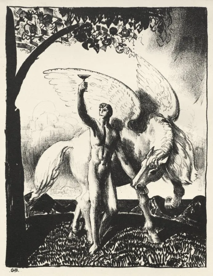 New Society Dinner Card, by George Bellows, 1923