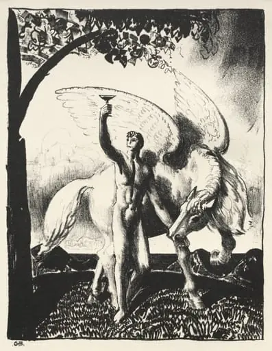New Society Dinner Card, by George Bellows