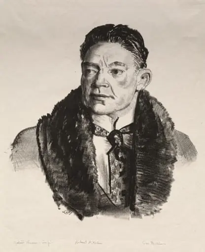 Portrait of Robert Aitken, First Stone, by George Bellows