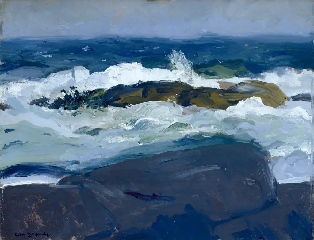 Rock Reef, Maine, by George Bellows
