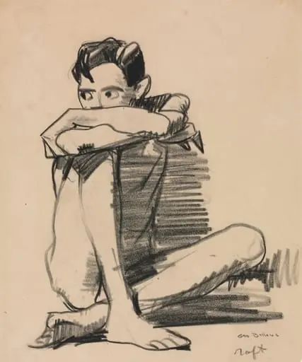 Seated Boy, by George Bellows