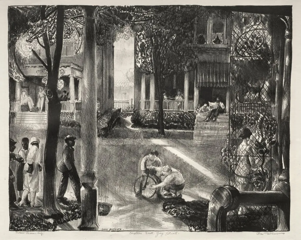 Sixteen East Gay Street, by George Bellows, 1924