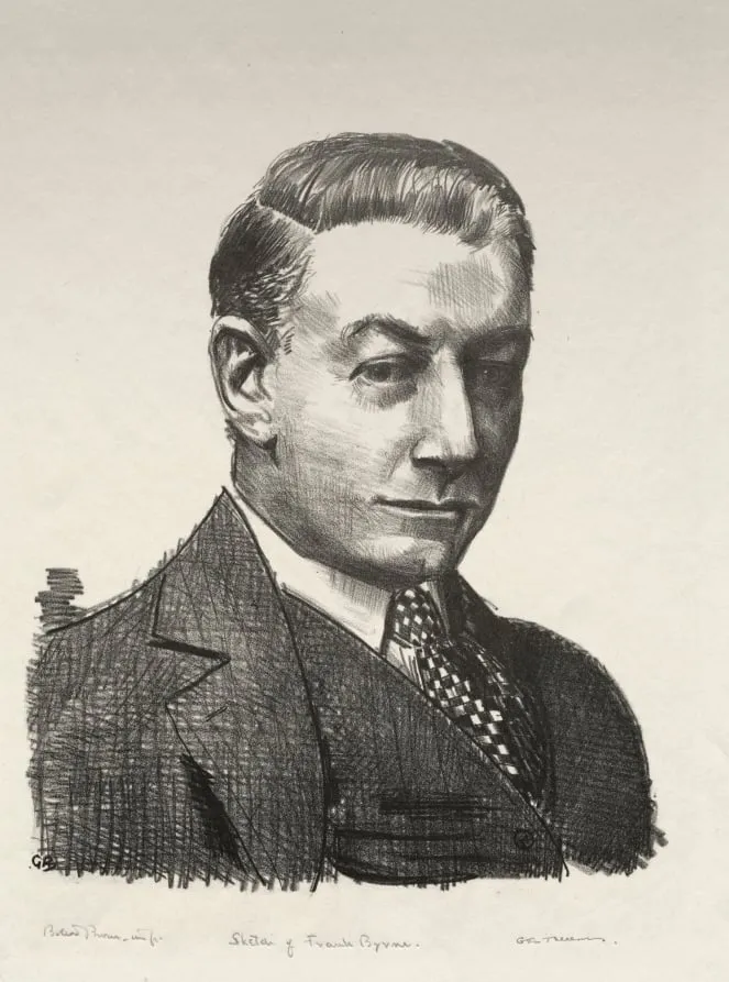 Sketch of Frank Byrne, by George Bellows, 1923