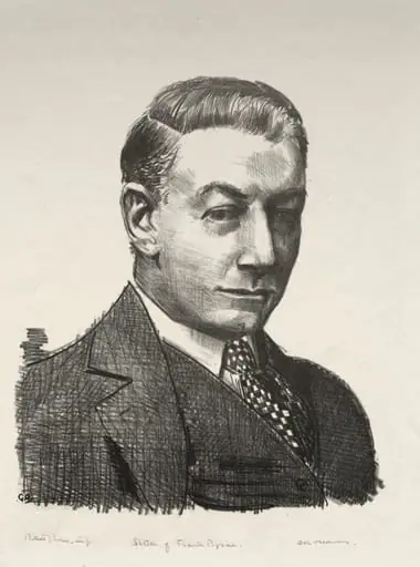 Sketch of Frank Byrne, by George Bellows
