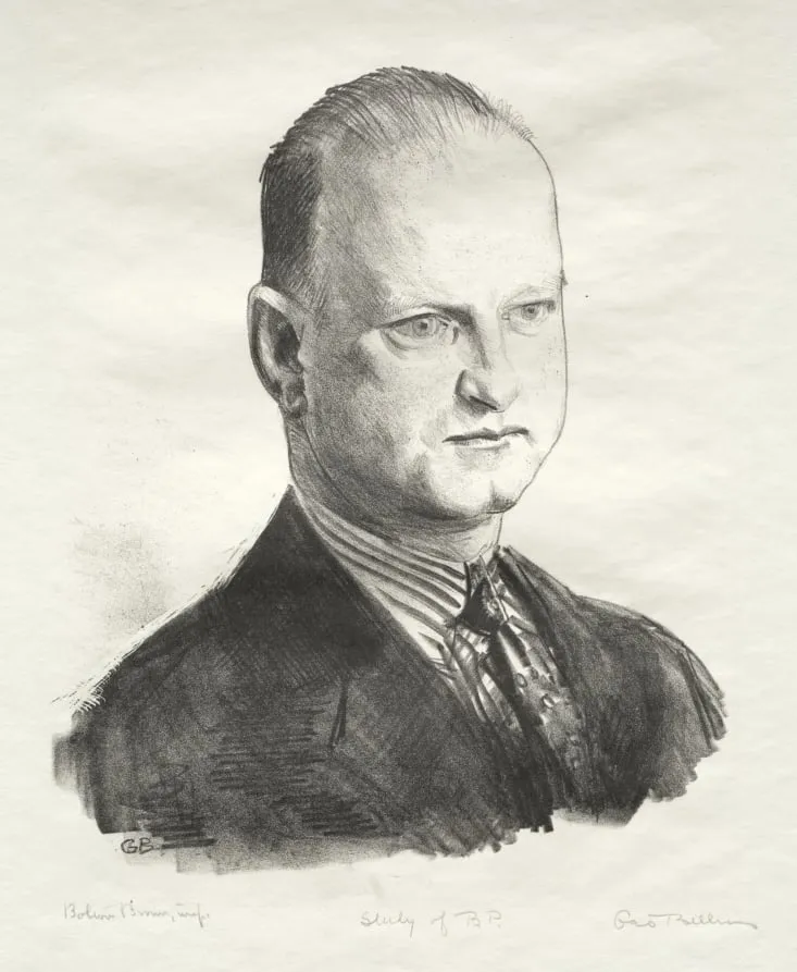 Study of B. P., by George Bellows, 1924