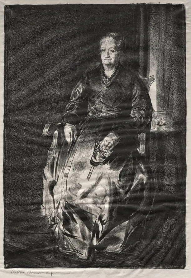 Study of My Mother, Second Stone, by George Bellows, 1921
