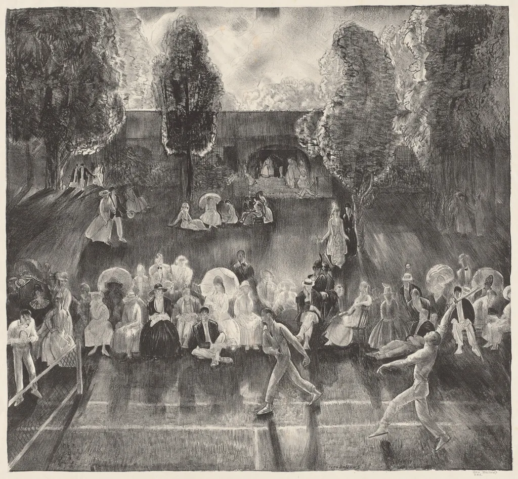 Tennis, by George Bellows, ink, 1920