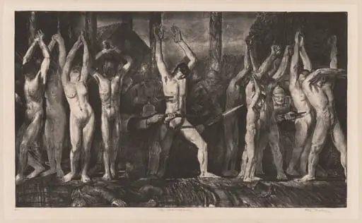 The Barricade, Second Stone, by George Bellows