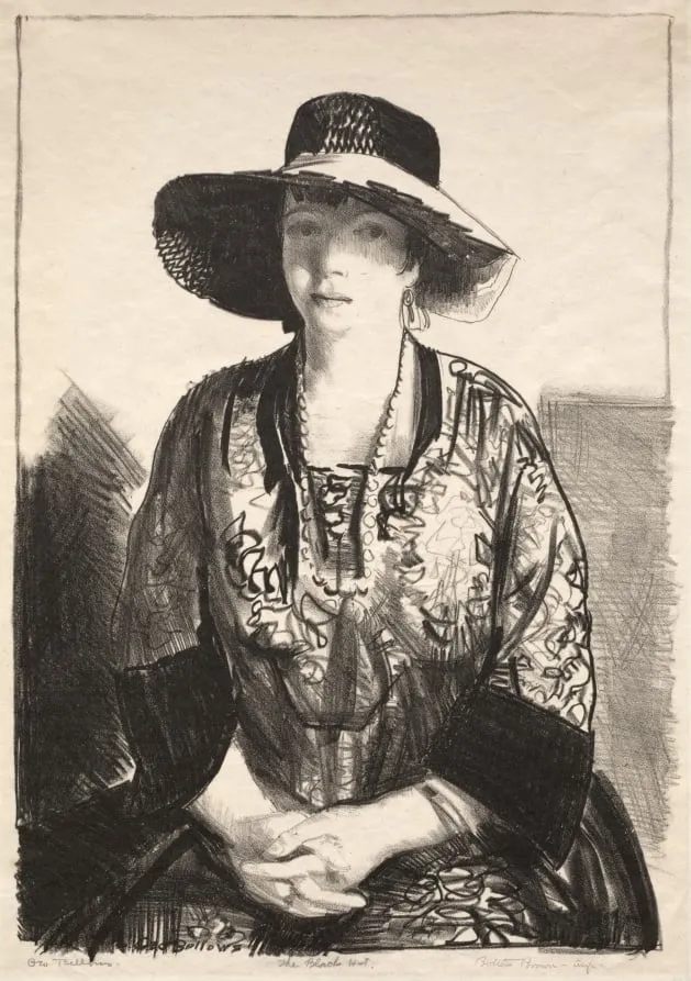 The Black Hat, by George Bellows, 1921