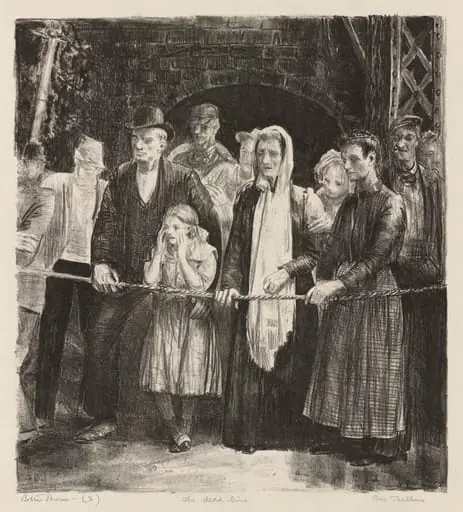 The Dead-line, by George Bellows