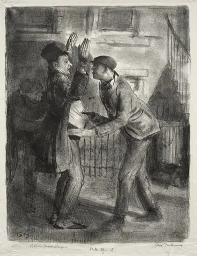The Holdup, first state, by George Bellows