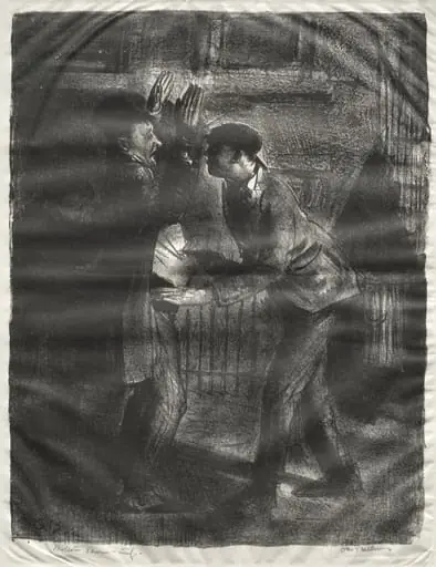 The Holdup, second state, by George Bellows