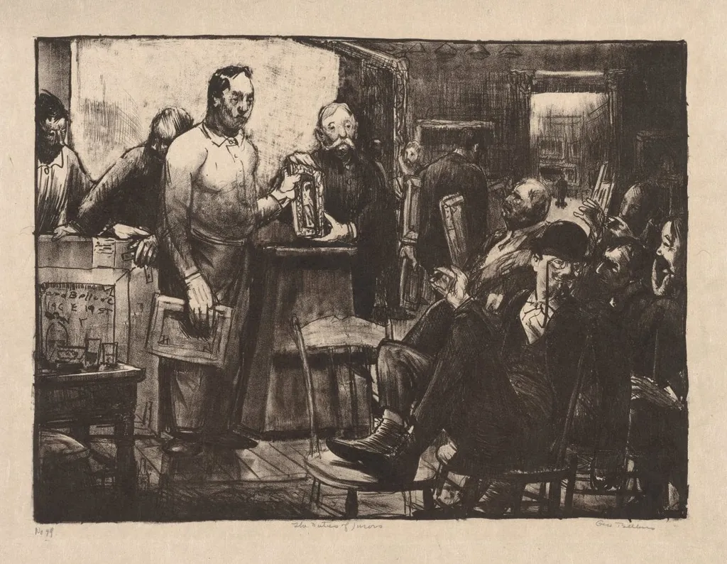 The Jury, by George Bellows, 1916