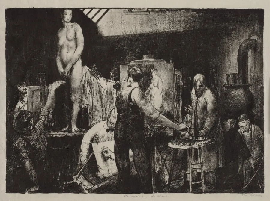 "The Life Class", by George Bellows, 1916