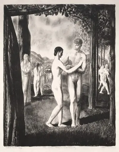 The Lovers that Passed Him By, by George Bellows