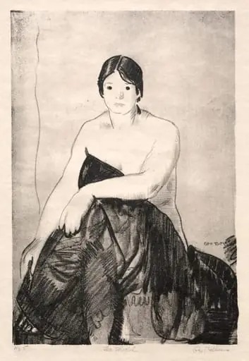 The Model, First Stone, by George Bellows
