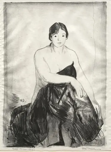 The Model, Second Stone, by George Bellows