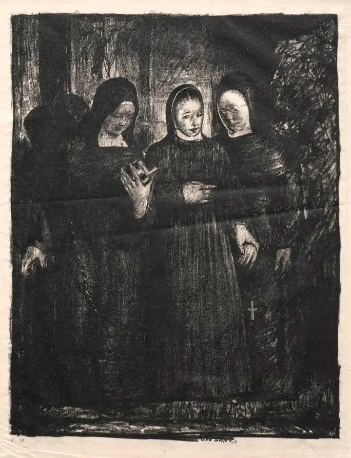 The Novitiate, by George Bellows, 1916