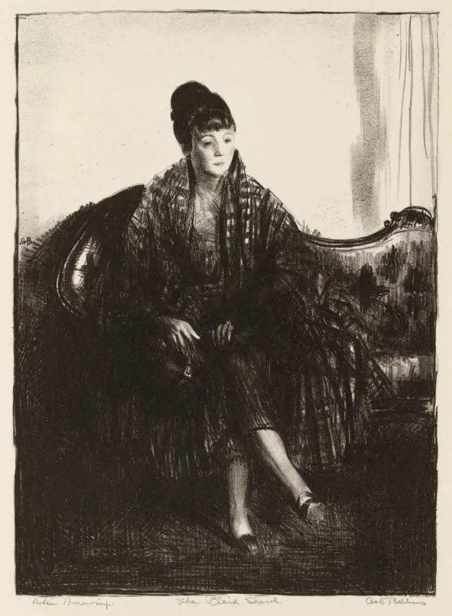 The Plaid Shawl, by George Bellows, 1923