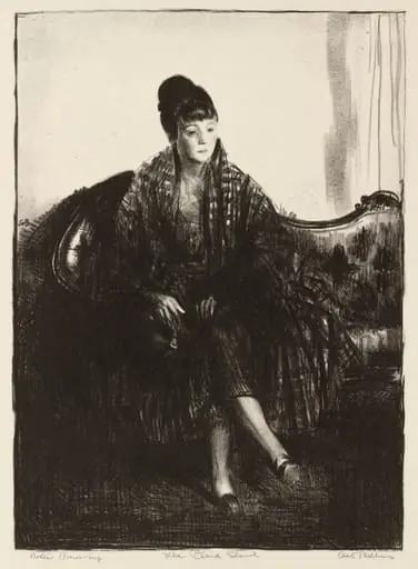 The Plaid Shawl, by George Bellows
