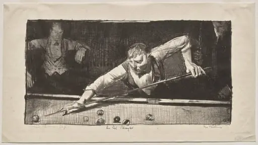 The Pool Player, by George Bellows
