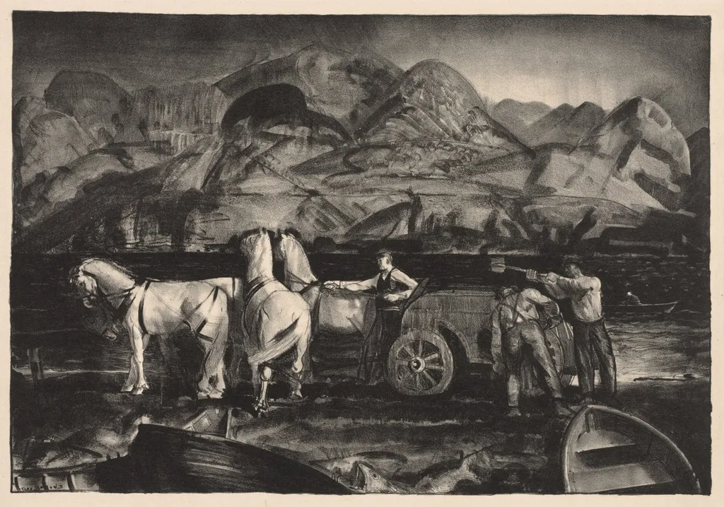 The Sand Team, by George Bellows, 1919