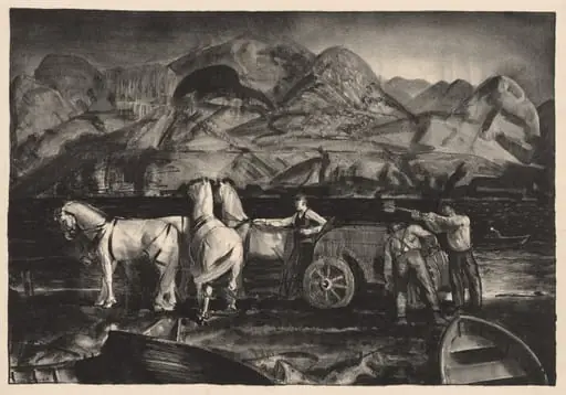 The Sand Team, by George Bellows
