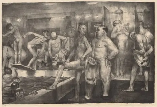 The Shower-bath, by George Bellows