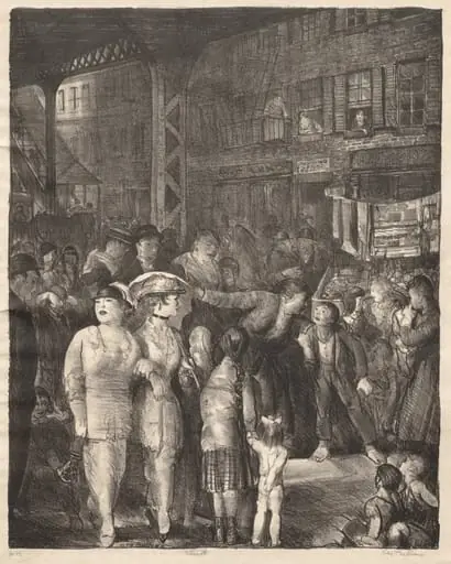 The Street, by George Bellows