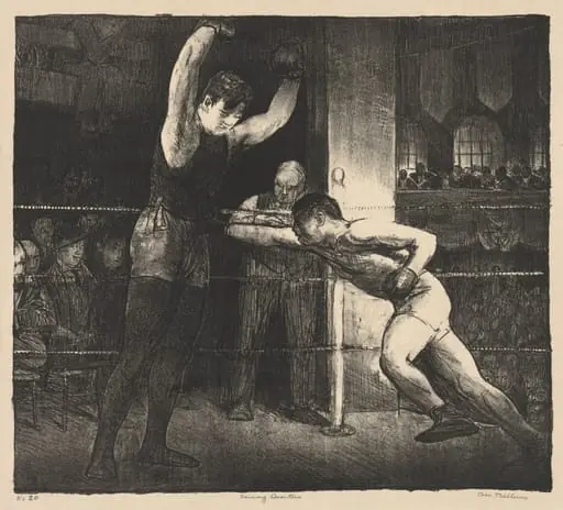 Training Quarters, by George Bellows
